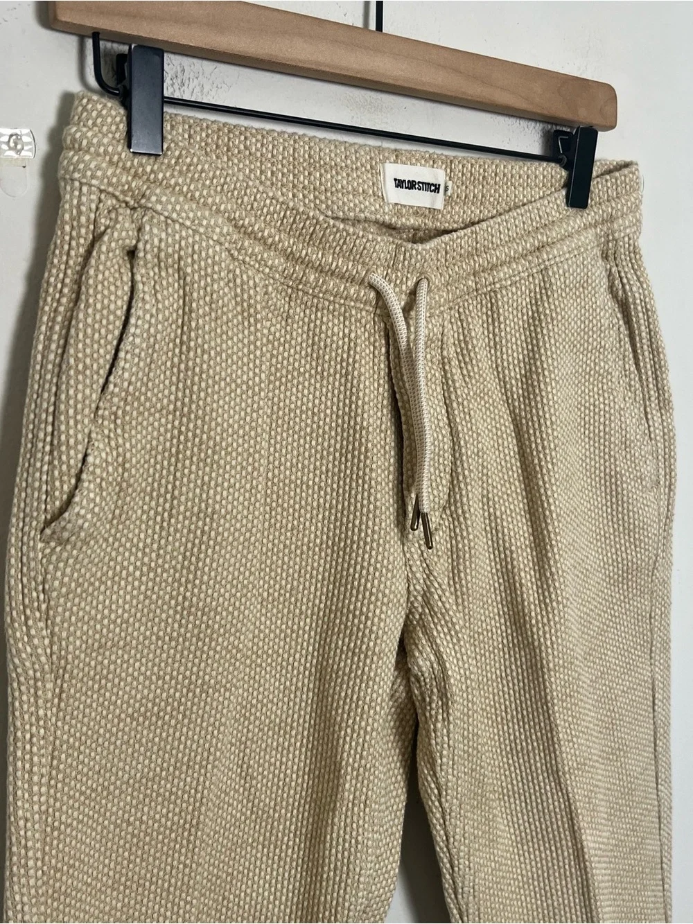 TAYLOR STITCH- The Après Pant Natural Sashiko Size XS